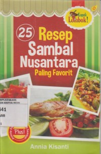 Image of 25 Resep Sambal Nusantara Paling Favorit