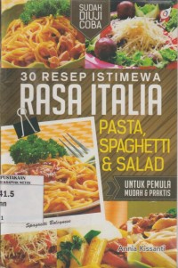 Image of 30 Resep Istimewa Rasa Italia