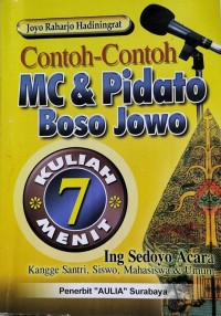 Image of Contoh-contoh MC dan Pidato Basa Jowo