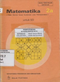 Image of Matematika 2a untuk SD