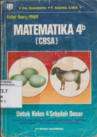 Image of Matematika CBSA untuk Kelas 4B Sekolah Dasar Edisi Baru