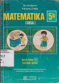 Image of Matematika CBSA untuk Kelas 5B Sekolah Dasar
